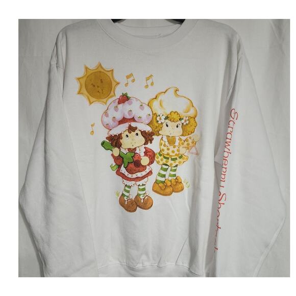 strawberry shortcake playing instruments sweatshirt women's size large - Picture 1 of 6
